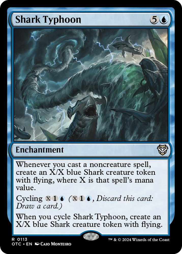 Shark Typhoon (113) [Outlaws of Thunder Junction Commander]