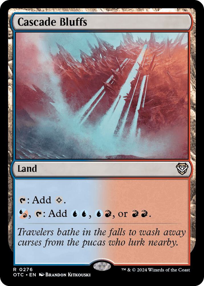Cascade Bluffs (276) [Outlaws of Thunder Junction Commander]