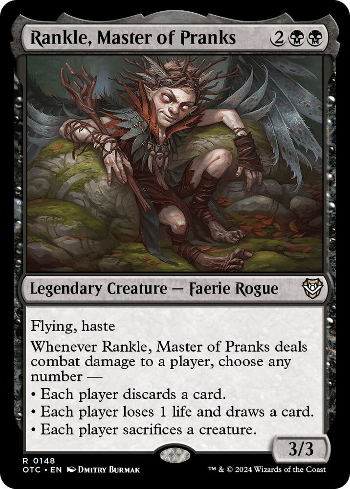 Rankle, Master of Pranks (148) [Outlaws of Thunder Junction Commander]