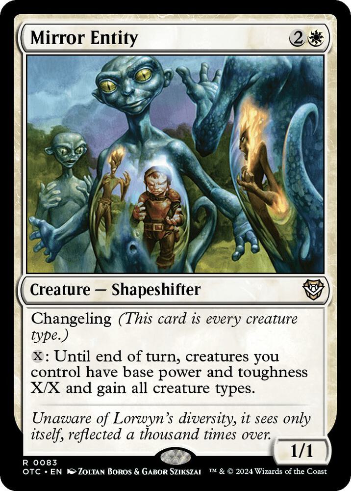 Mirror Entity (83) [Outlaws of Thunder Junction Commander]