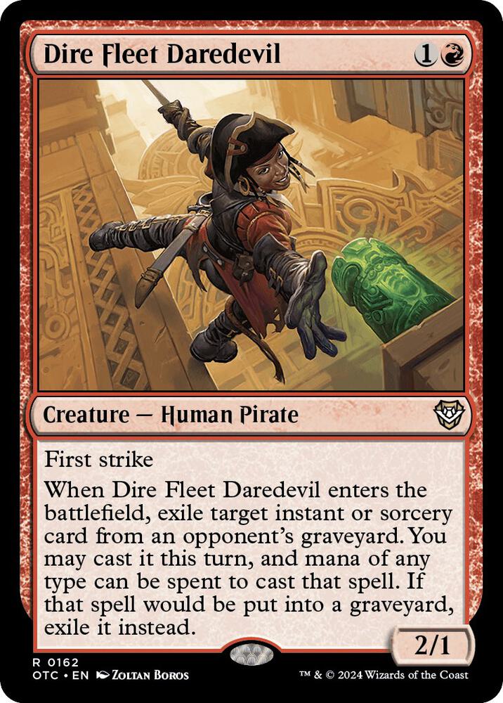Dire Fleet Daredevil (162) [Outlaws of Thunder Junction Commander]