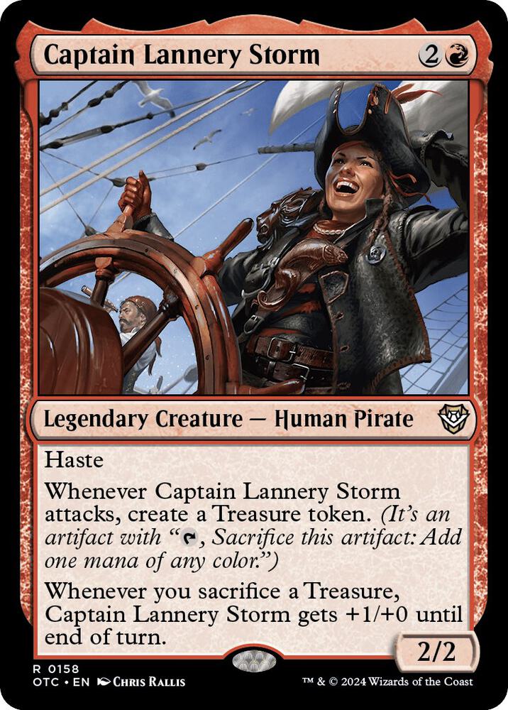 Captain Lannery Storm (158) [Outlaws of Thunder Junction Commander]