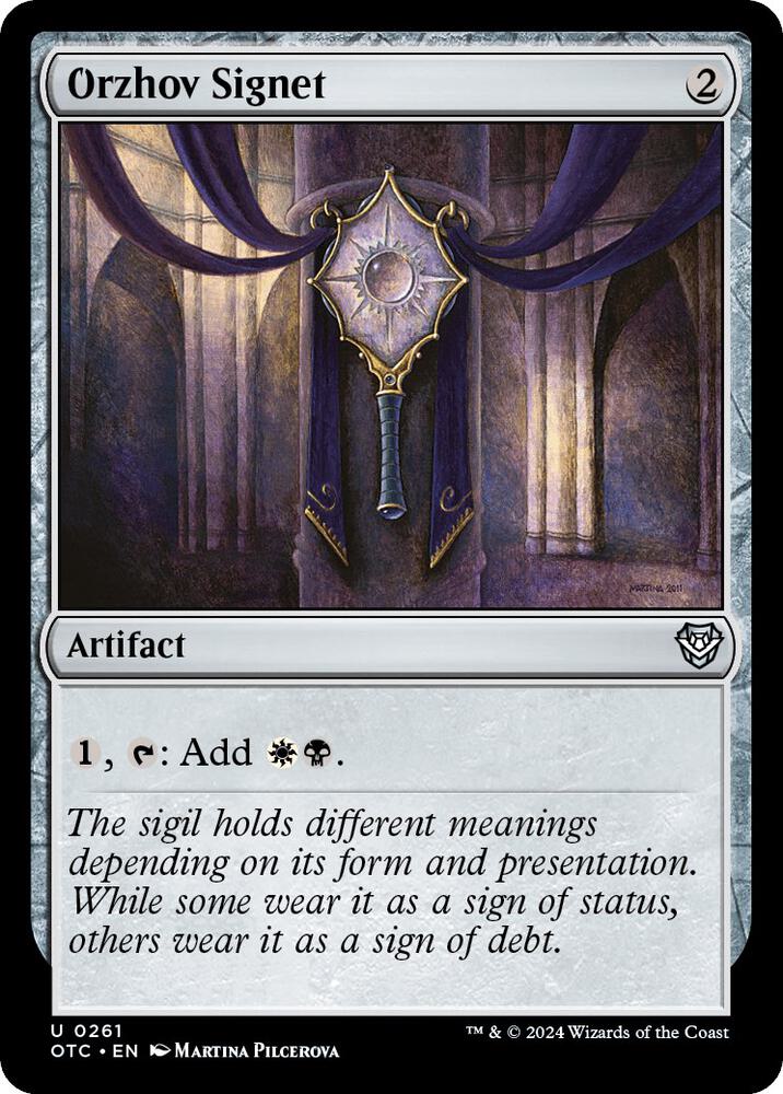 Orzhov Signet (261) [Outlaws of Thunder Junction Commander]