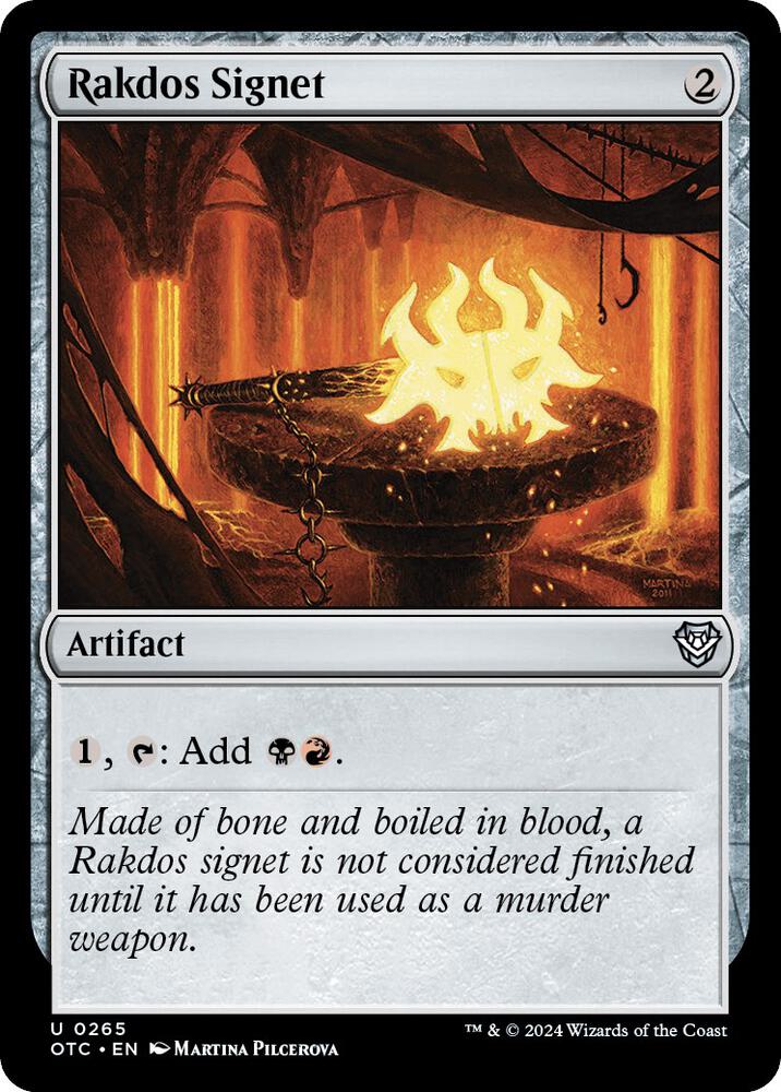 Rakdos Signet (265) [Outlaws of Thunder Junction Commander]