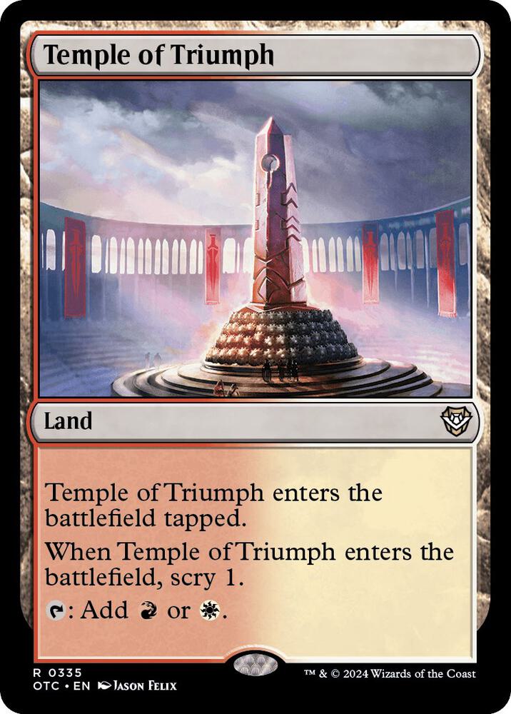 Temple of Triumph (335) [Outlaws of Thunder Junction Commander]