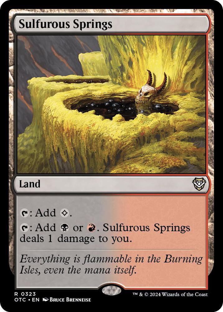 Sulfurous Springs (323) [Outlaws of Thunder Junction Commander]