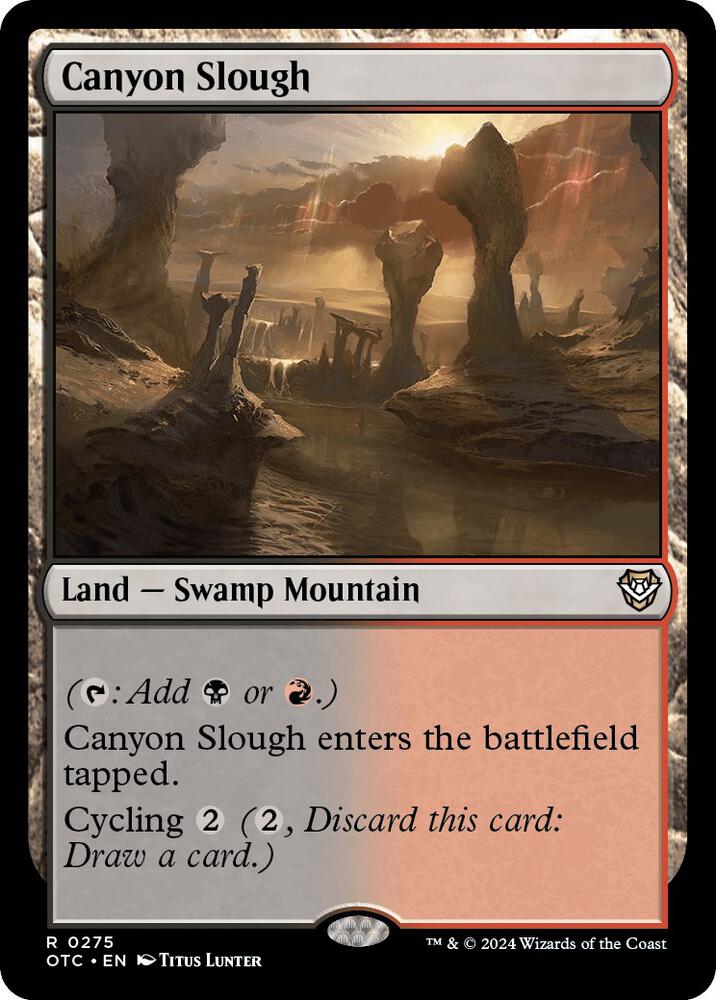 Canyon Slough (275) [Outlaws of Thunder Junction Commander]