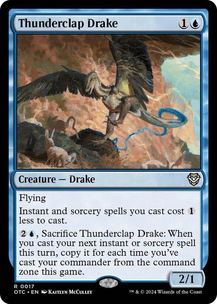 Thunderclap Drake (17) [Outlaws of Thunder Junction Commander]