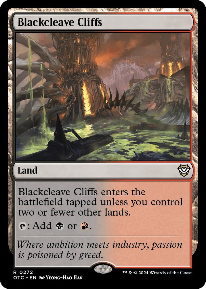 Blackcleave Cliffs (272) [Outlaws of Thunder Junction Commander]