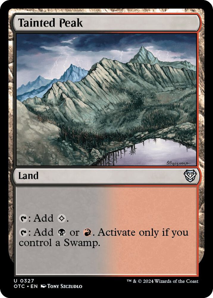 Tainted Peak (327) [Outlaws of Thunder Junction Commander]