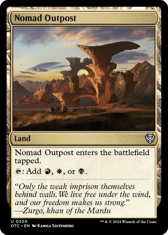 Nomad Outpost (306) [Outlaws of Thunder Junction Commander]