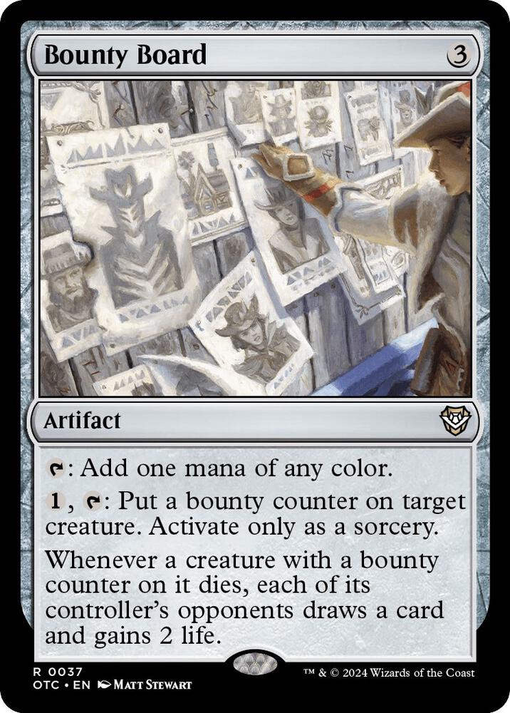 Bounty Board (37) [Outlaws of Thunder Junction Commander]