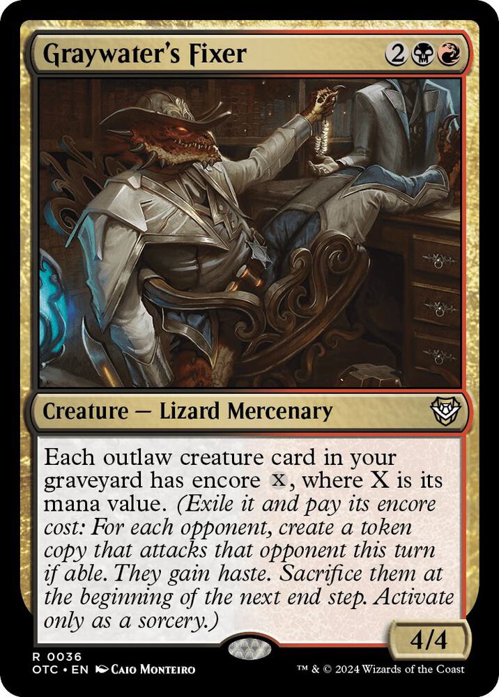 Graywater's Fixer (36) [Outlaws of Thunder Junction Commander]