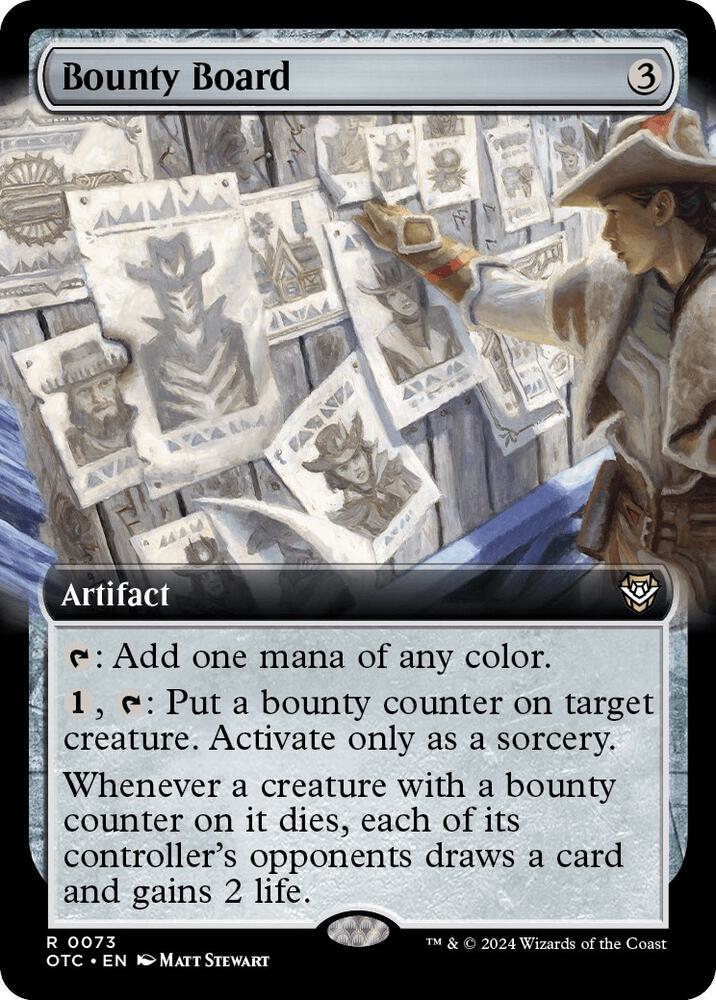 Bounty Board (Extended Art) (73) [Outlaws of Thunder Junction Commander]