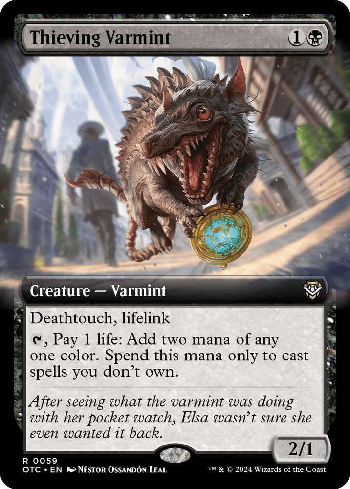 Thieving Varmint (Extended Art) (59) [Outlaws of Thunder Junction Commander]