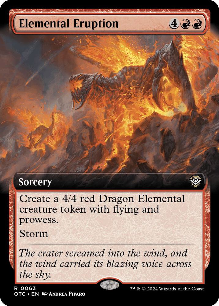 Elemental Eruption (Extended Art) (63) [Outlaws of Thunder Junction Commander]