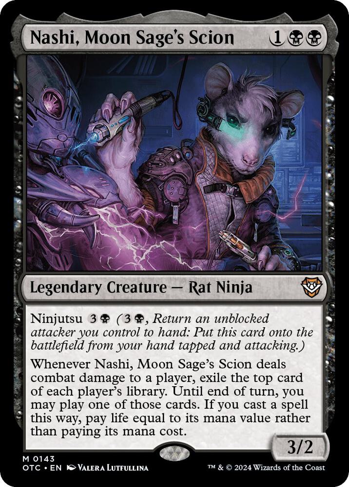 Nashi, Moon Sage's Scion (143) [Outlaws of Thunder Junction Commander]