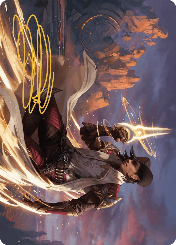 Kellan, the Kid Art Card (Gold-Stamped Signature) (24) [Outlaws of Thunder Junction Art Series]