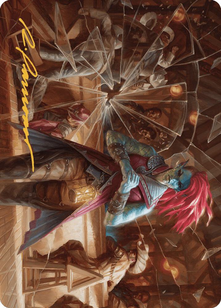 Obeka, Splitter of Seconds Art Card (Gold-Stamped Signature) (28) [Outlaws of Thunder Junction Art Series]