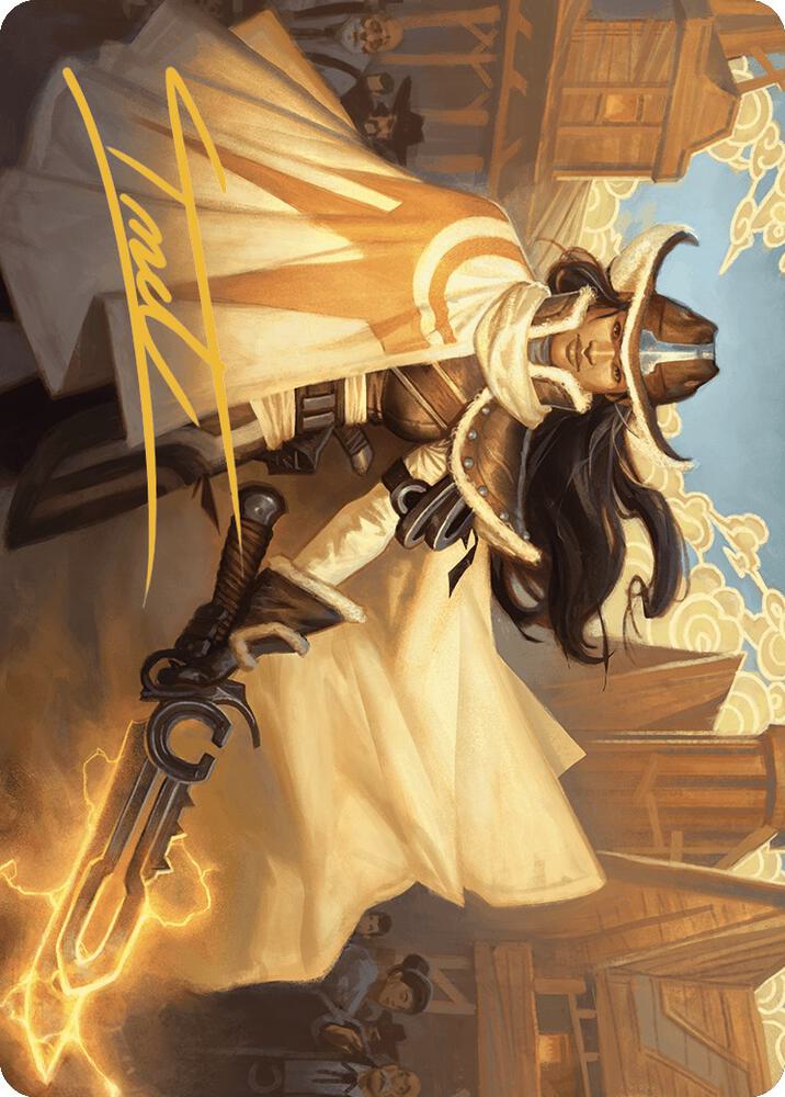 Omenport Vigilante Art Card (Gold-Stamped Signature) (3) [Outlaws of Thunder Junction Art Series]