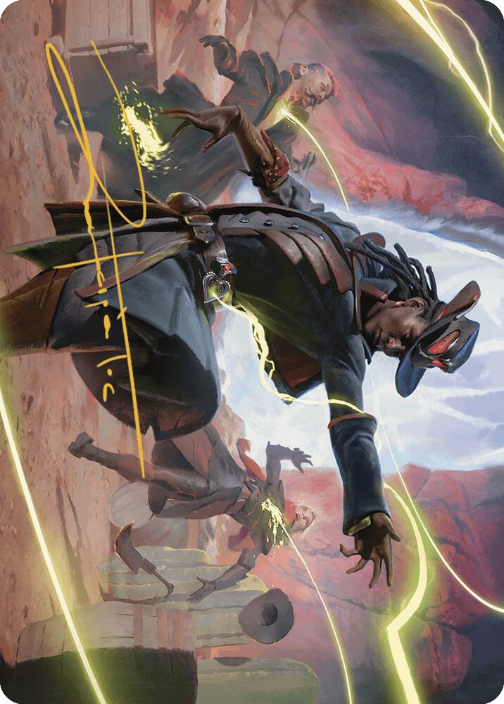 Lilah, Undefeated Slickshot Art Card (Gold-Stamped Signature) (26) [Outlaws of Thunder Junction Art Series]