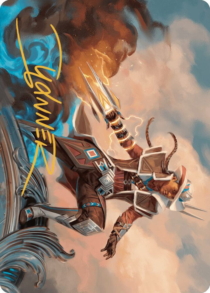 Annie Flash, the Veteran Art Card (Gold-Stamped Signature) (17) [Outlaws of Thunder Junction Art Series]