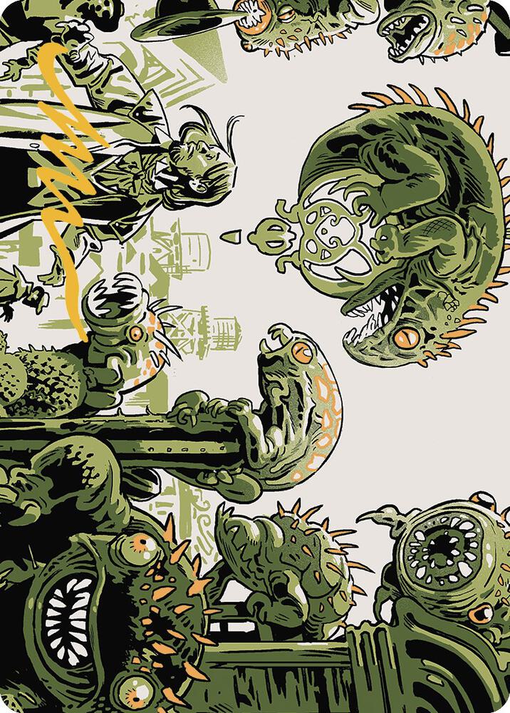 Pest Infestation Art Card (Gold-Stamped Signature) (42) [Outlaws of Thunder Junction Art Series]