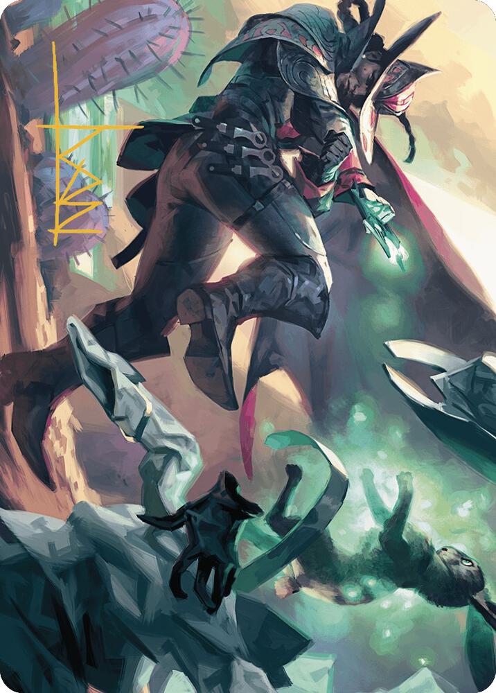 Metamorphic Blast Art Card (Gold-Stamped Signature) (7) [Outlaws of Thunder Junction Art Series]