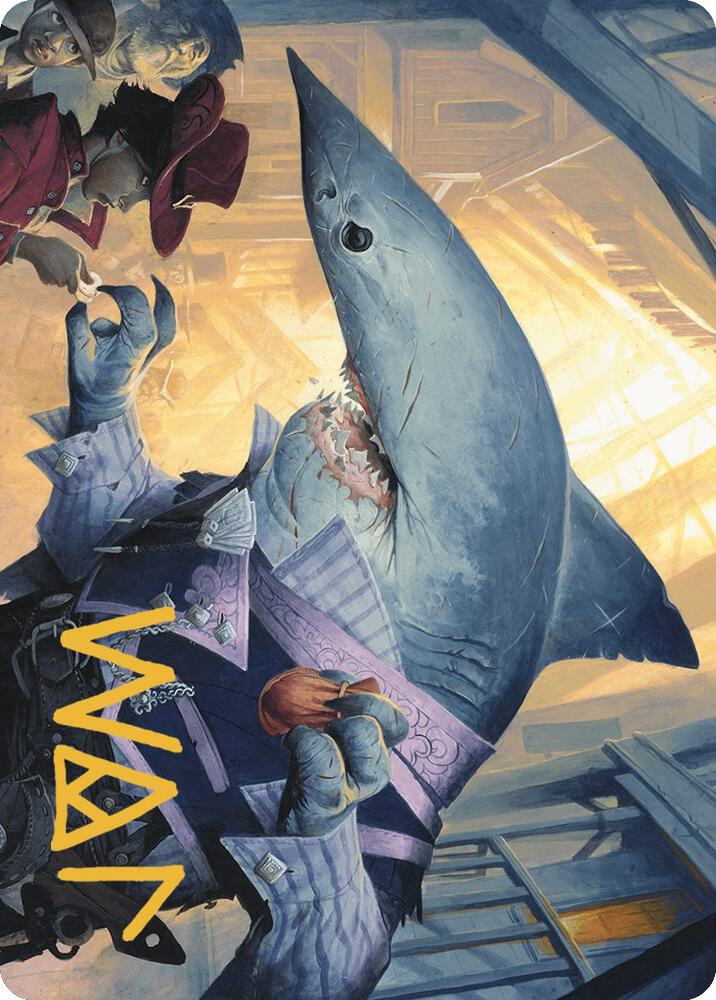 Loan Shark Art Card (Gold-Stamped Signature) (6) [Outlaws of Thunder Junction Art Series]