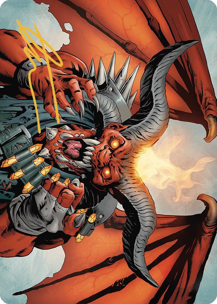 Rakdos, the Muscle Art Card (Gold-Stamped Signature) (53) [Outlaws of Thunder Junction Art Series]