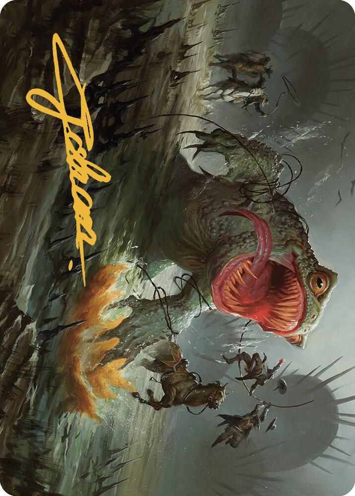 The Gitrog, Ravenous Ride Art Card (Gold-Stamped Signature) (22) [Outlaws of Thunder Junction Art Series]