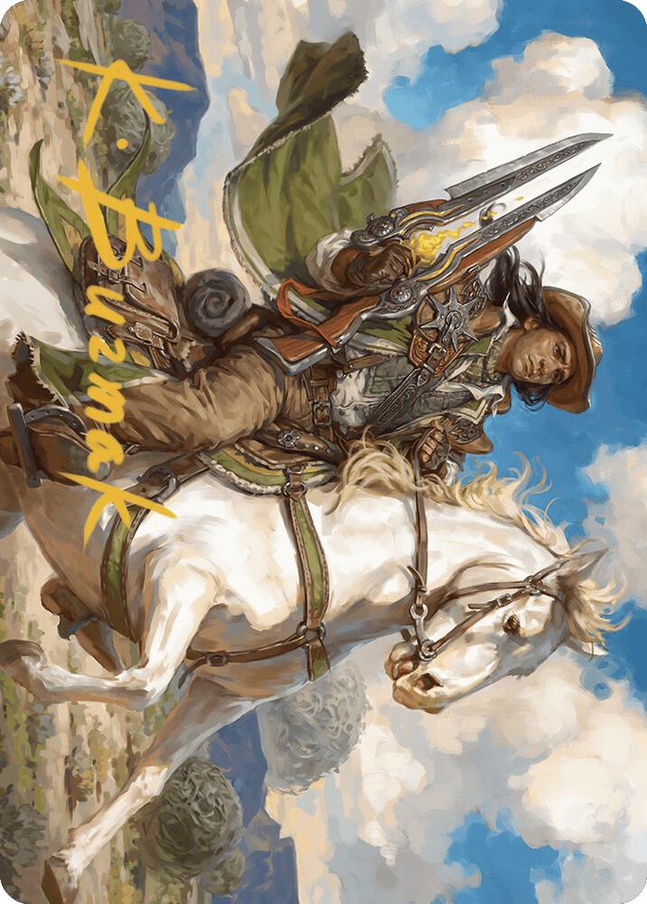 Wylie Duke, Atiin Hero Art Card (Gold-Stamped Signature) (35) [Outlaws of Thunder Junction Art Series]