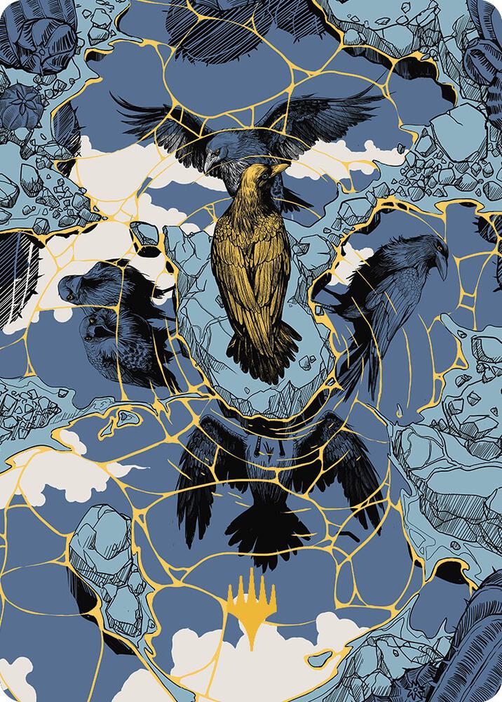 Fractured Identity Art Card (Gold-Stamped Planeswalker Symbol) (46) [Outlaws of Thunder Junction Art Series]