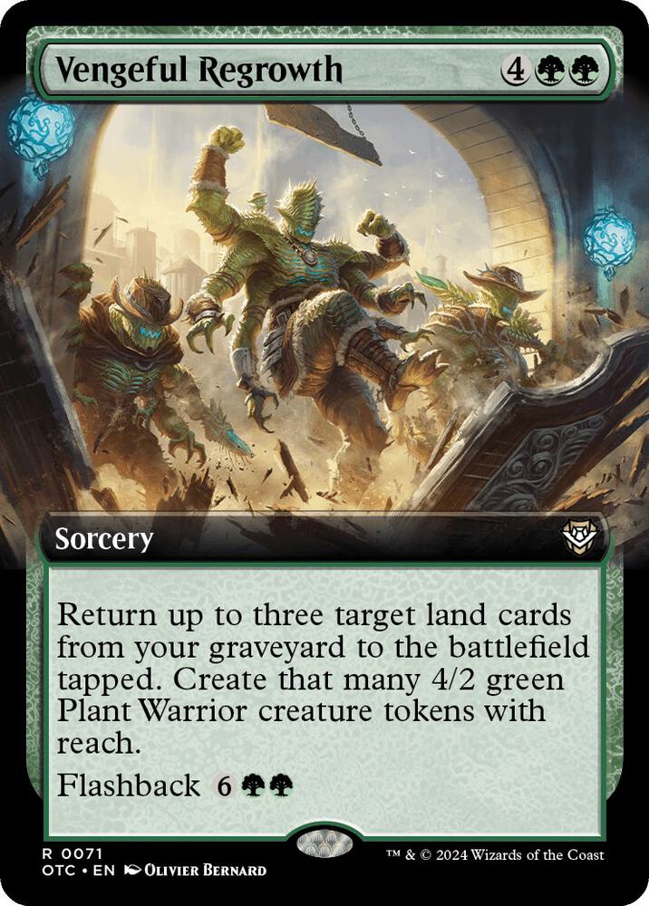 Vengeful Regrowth (Extended Art) (71) [Outlaws of Thunder Junction Commander]