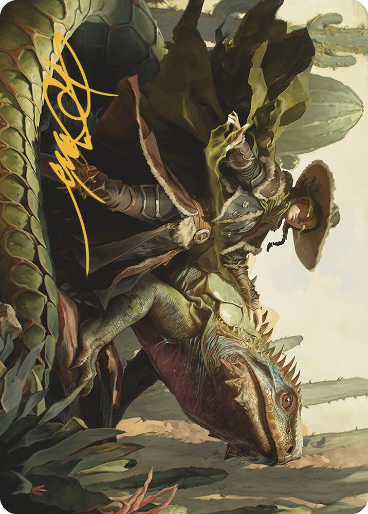 Outcaster Trailblazer Art Card (Gold-Stamped Signature) (14) [Outlaws of Thunder Junction Art Series]