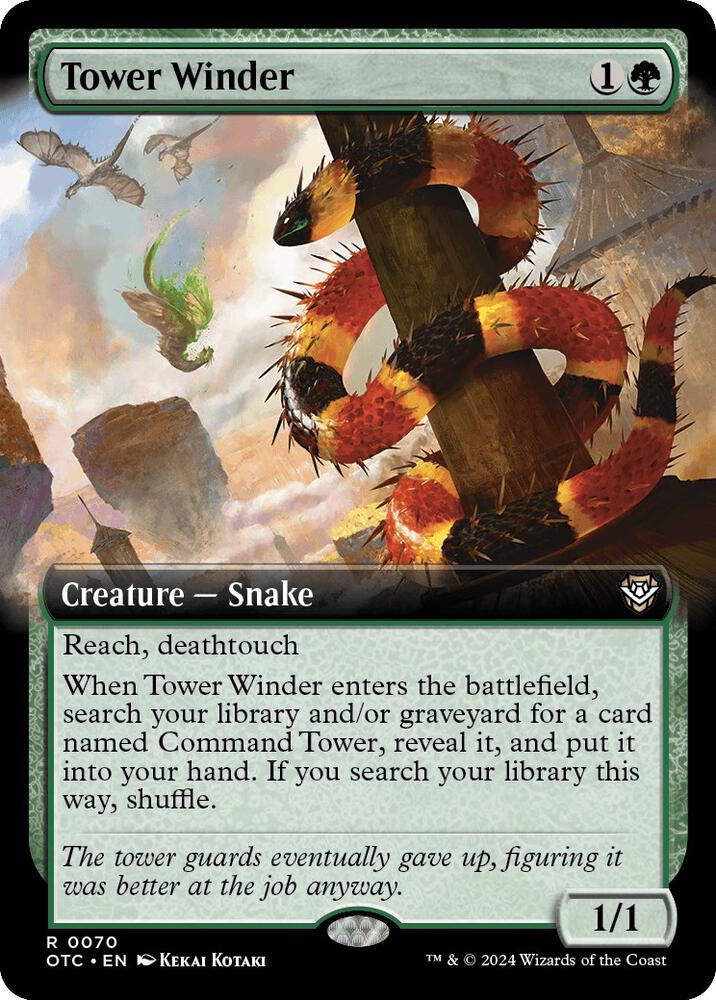 Tower Winder (Extended Art) (70) [Outlaws of Thunder Junction Commander]