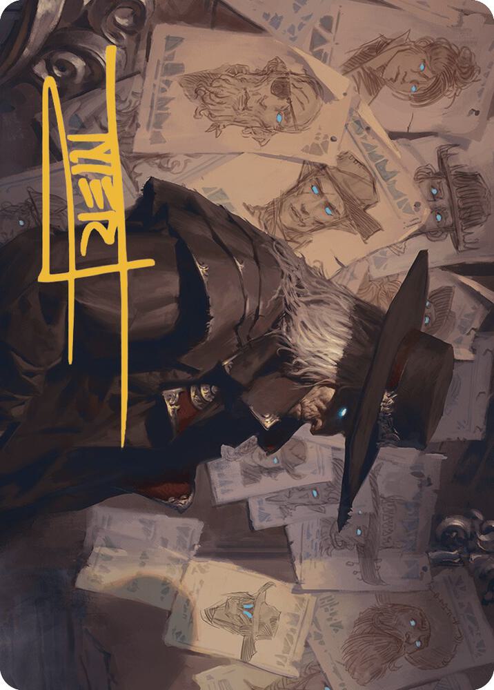 Lazav, Familiar Stranger Art Card (Gold-Stamped Signature) (25) [Outlaws of Thunder Junction Art Series]