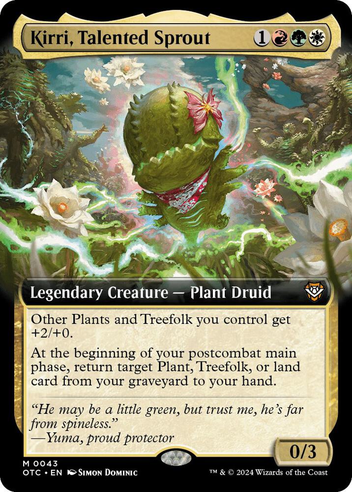 Kirri, Talented Sprout (Extended Art) (43) [Outlaws of Thunder Junction Commander]