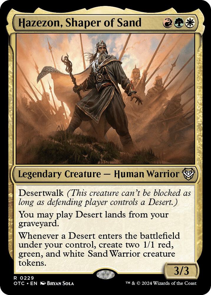 Hazezon, Shaper of Sand (229) [Outlaws of Thunder Junction Commander]