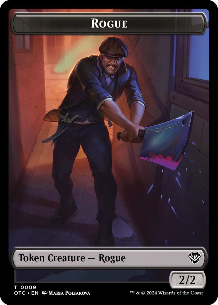 Rogue // The Monarch Double-Sided Token (9 // 29) [Outlaws of Thunder Junction Commander]