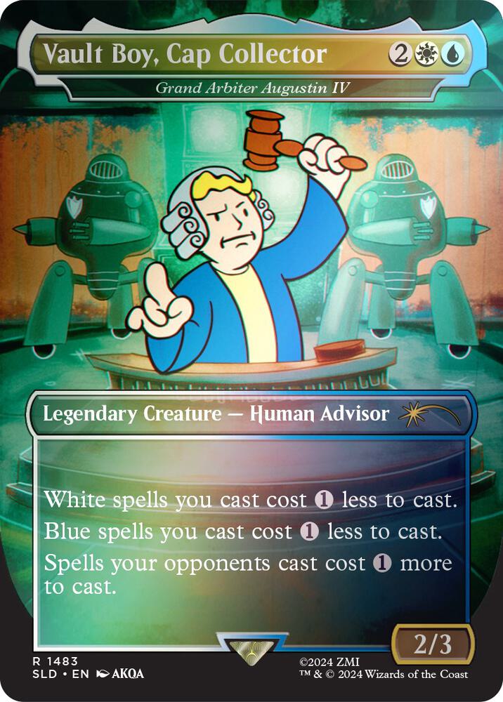 Vault Boy, Cap Collector - Grand Arbiter Augustin IV (Rainbow Foil) (1483) [Secret Lair Drop]