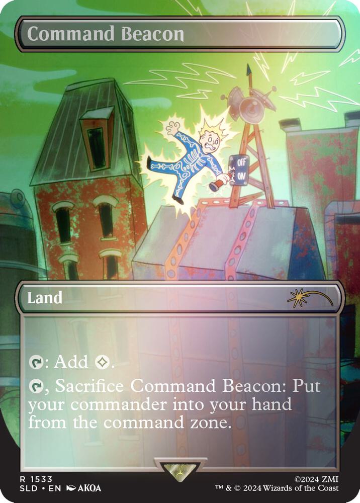 Command Beacon (Rainbow Foil) (1533) [Secret Lair Drop]