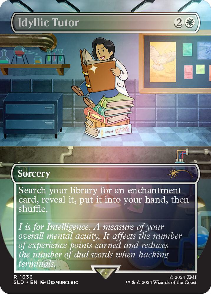 Idyllic Tutor (1636) (Rainbow Foil) [Secret Lair Drop]