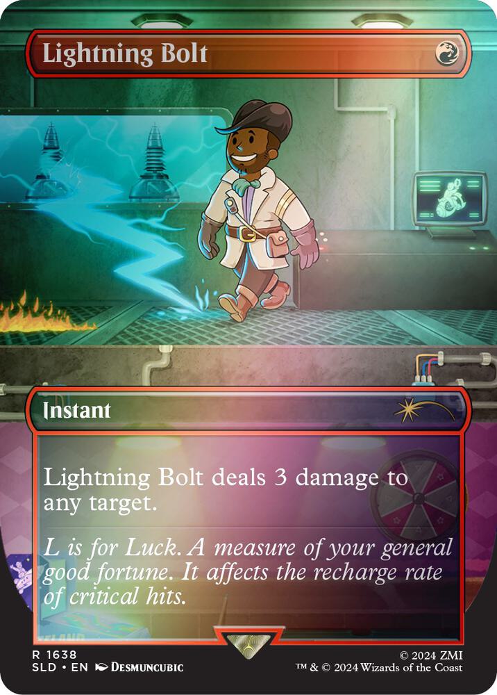 Lightning Bolt (1638) (Rainbow Foil) [Secret Lair Drop]