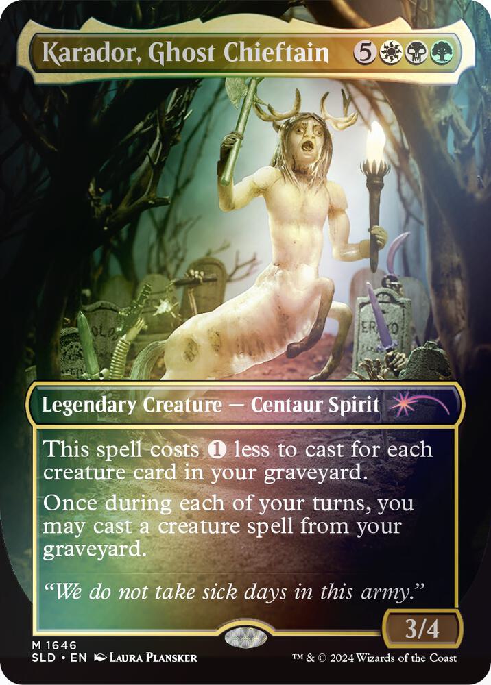 Karador, Ghost Chieftain (Rainbow Foil) (1646) [Secret Lair Drop]