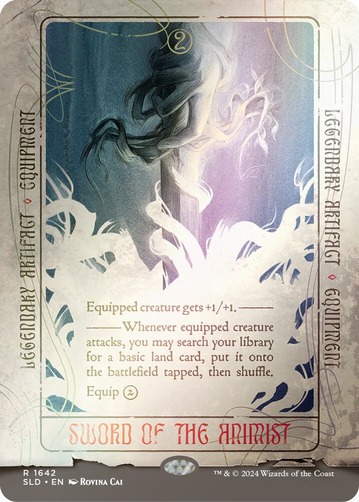 Sword of the Animist (Rainbow Foil) (1642) [Secret Lair Drop]