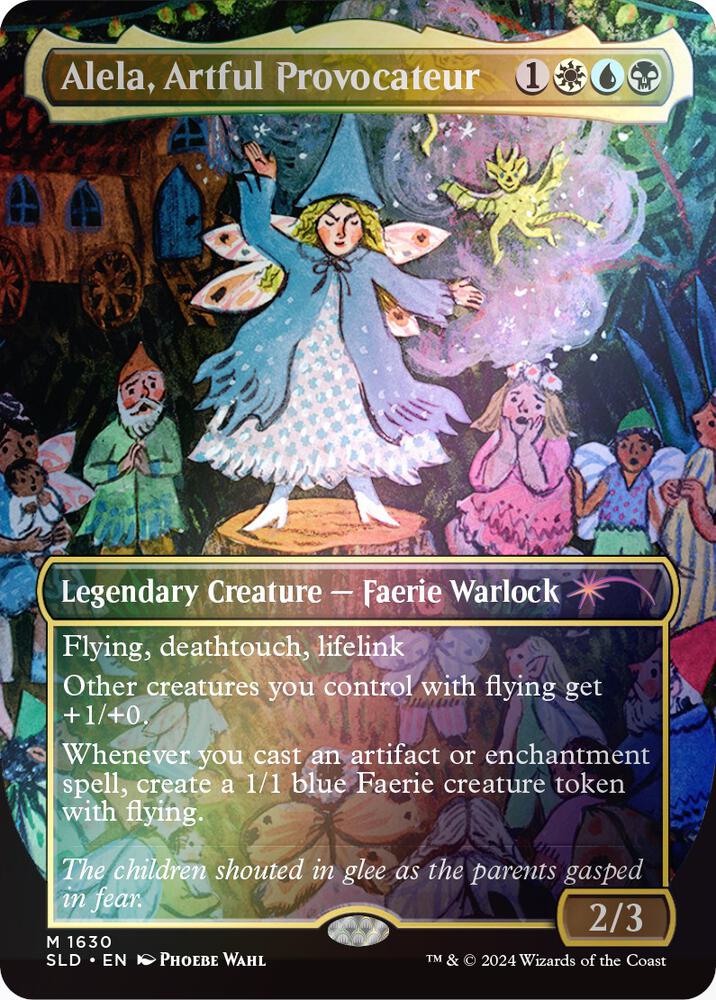 Alela, Artful Provocateur (1630) (Rainbow Foil) [Secret Lair Drop]