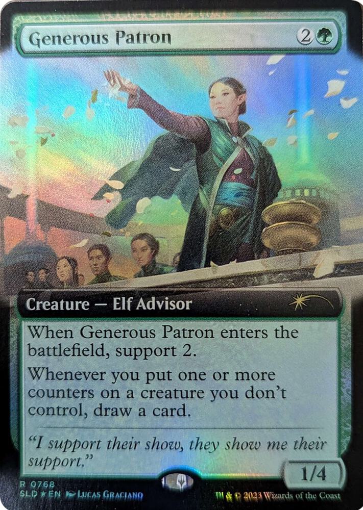 Generous Patron (Extended Art) (768) [Secret Lair Drop]