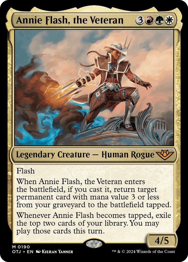 Annie Flash, the Veteran (190) [Outlaws of Thunder Junction Promos]
