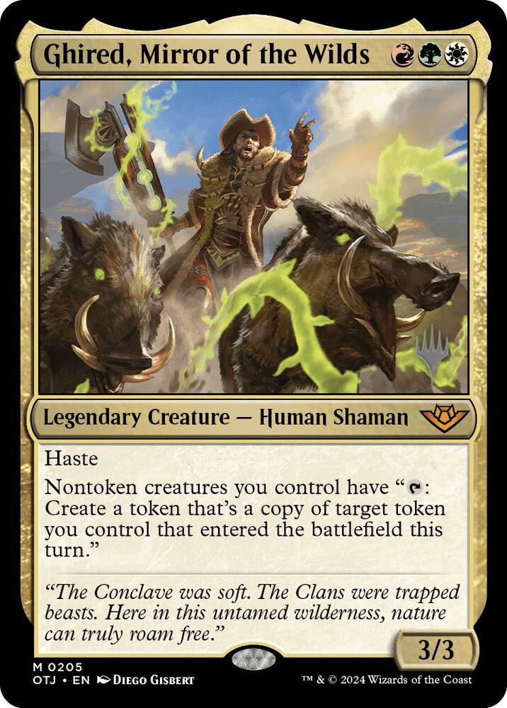 Ghired, Mirror of the Wilds (205) [Outlaws of Thunder Junction Promos]